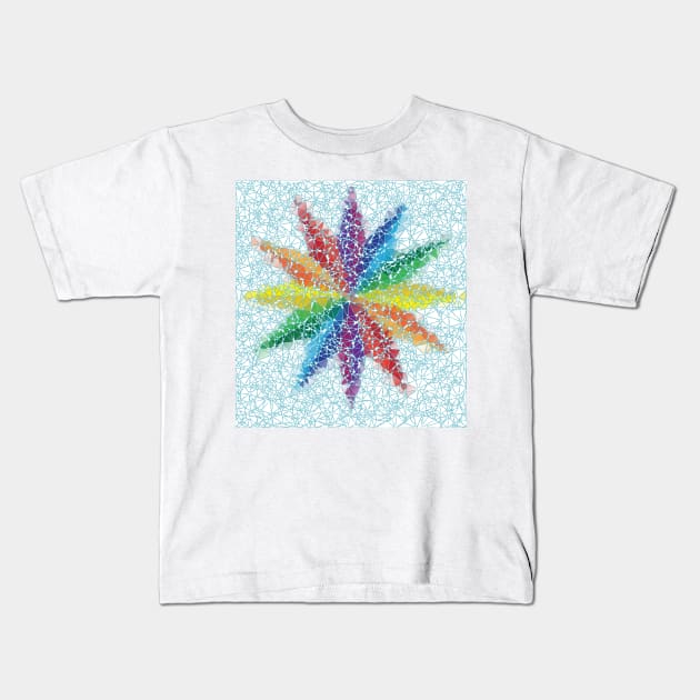 F8 12 points star pattern Kids T-Shirt by ngmx